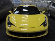 Bóng đá anh, ngoại hạng anh, lịch thi đấu euro 2012, Siêu xe Ferrari 458 Italia màu vàng cập cảng Hải Phòng